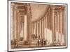 Interior of the Colonnade of St. Peter's Square, 1833-Agostino Tofanelli-Mounted Premium Giclee Print