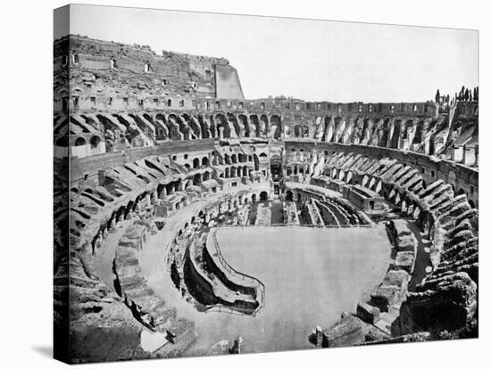 Interior of the Colosseum, Rome, 1893-John L Stoddard-Stretched Canvas