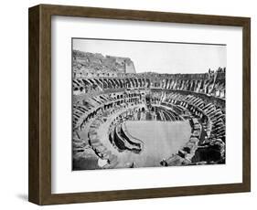 Interior of the Colosseum, Rome, 1893-John L Stoddard-Framed Giclee Print