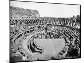 Interior of the Colosseum, Rome, 1893-John L Stoddard-Mounted Giclee Print