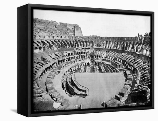 Interior of the Colosseum, Rome, 1893-John L Stoddard-Framed Stretched Canvas