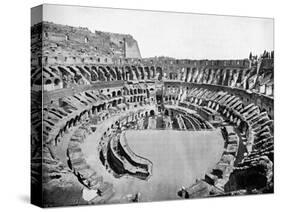 Interior of the Colosseum, Rome, 1893-John L Stoddard-Stretched Canvas