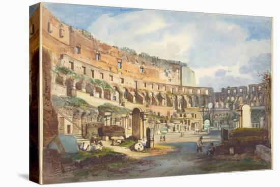 Interior of the Colosseum-Ippolito Caffi-Stretched Canvas