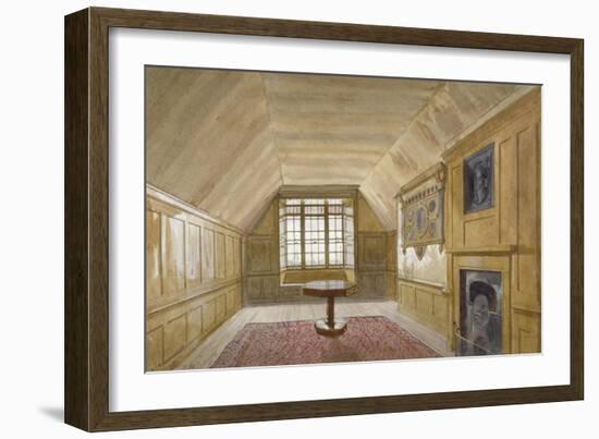 Interior of the Council Chamber in the White Tower, Tower of London, Stepney, London, 1883-John Crowther-Framed Giclee Print