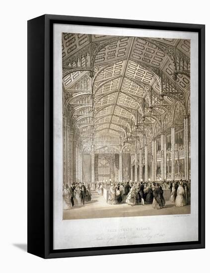 Interior of the Covent Garden Theartre, Bow Street, Westminster, London, 1845-Day & Haghe-Framed Stretched Canvas