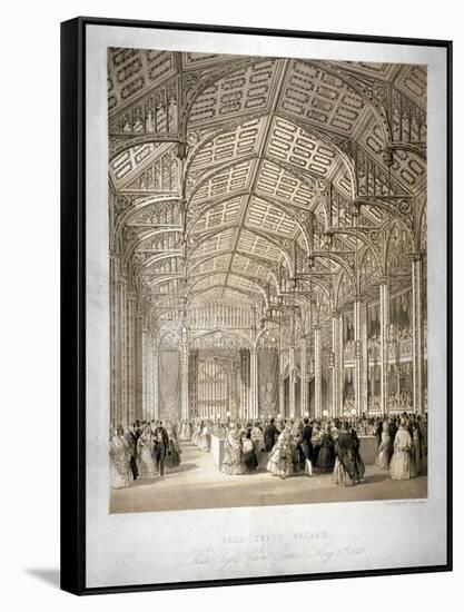 Interior of the Covent Garden Theartre, Bow Street, Westminster, London, 1845-Day & Haghe-Framed Stretched Canvas