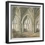 Interior of the Crypt under St Thomas Chapel, London Bridge, 1758-null-Framed Giclee Print