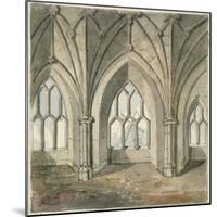 Interior of the Crypt under St Thomas Chapel, London Bridge, 1758-null-Mounted Giclee Print