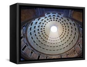 Interior of the dome on the Pantheon in Rome-Sylvain Sonnet-Framed Stretched Canvas