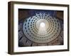 Interior of the dome on the Pantheon in Rome-Sylvain Sonnet-Framed Premium Photographic Print