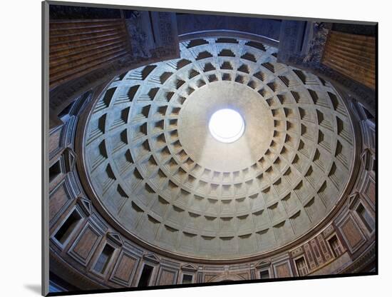 Interior of the dome on the Pantheon in Rome-Sylvain Sonnet-Mounted Photographic Print