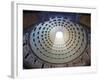 Interior of the dome on the Pantheon in Rome-Sylvain Sonnet-Framed Photographic Print