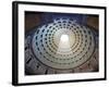 Interior of the dome on the Pantheon in Rome-Sylvain Sonnet-Framed Photographic Print