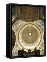 Interior of the Dome, St. Peter's Basilica, Vatican, Rome, Lazio, Italy-G Richardson-Framed Stretched Canvas