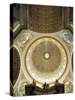 Interior of the Dome, St. Peter's Basilica, Vatican, Rome, Lazio, Italy-G Richardson-Stretched Canvas