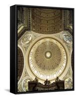 Interior of the Dome, St. Peter's Basilica, Vatican, Rome, Lazio, Italy-G Richardson-Framed Stretched Canvas
