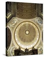 Interior of the Dome, St. Peter's Basilica, Vatican, Rome, Lazio, Italy-G Richardson-Stretched Canvas