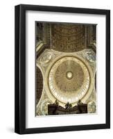 Interior of the Dome, St. Peter's Basilica, Vatican, Rome, Lazio, Italy-G Richardson-Framed Photographic Print