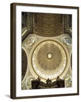 Interior of the Dome, St. Peter's Basilica, Vatican, Rome, Lazio, Italy-G Richardson-Framed Photographic Print