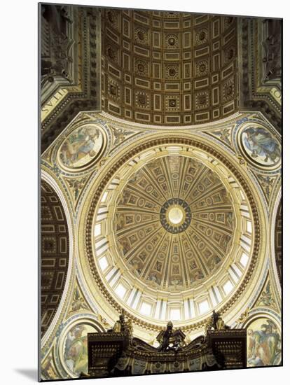 Interior of the Dome, St. Peter's Basilica, Vatican, Rome, Lazio, Italy-G Richardson-Mounted Photographic Print