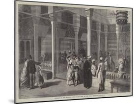 Interior of the Egyptian Okel in the Park of the Paris Exhibition-null-Mounted Giclee Print