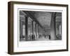 Interior of the Exchange News-Room, Liverpool, 1836-Harwood-Framed Giclee Print