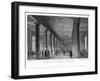 Interior of the Exchange News-Room, Liverpool, 1836-Harwood-Framed Giclee Print