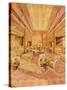 Interior of the First Class Lounge on R.M.S. 'Queen Mary'-Hugh McKenna-Stretched Canvas