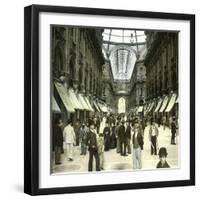 Interior of the Galleria Vittorio Emanuele II (1877), Milan (Italy), Circa 1890-Leon, Levy et Fils-Framed Photographic Print