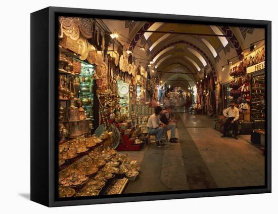 Interior of the Grand Bazaar in Istanbul, Turkey, Europe-Groenendijk Peter-Framed Stretched Canvas