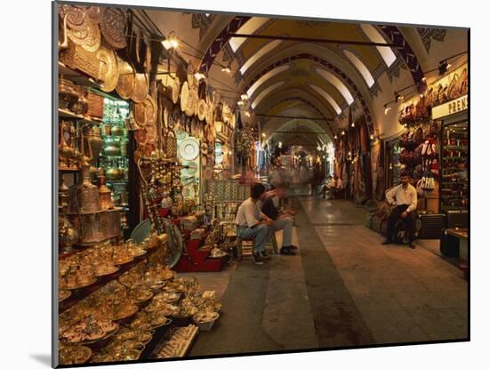 Interior of the Grand Bazaar in Istanbul, Turkey, Europe-Groenendijk Peter-Mounted Photographic Print