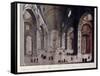 Interior of the Great Basilica of San Pietro in the Vatican-Carlo Gilio-Framed Stretched Canvas