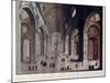 Interior of the Great Basilica of San Pietro in the Vatican-Carlo Gilio-Mounted Giclee Print