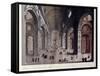 Interior of the Great Basilica of San Pietro in the Vatican-Carlo Gilio-Framed Stretched Canvas
