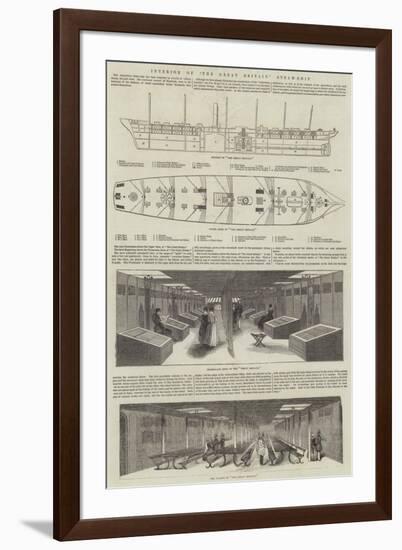 Interior of The Great Britain Steam-Ship-null-Framed Giclee Print