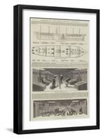 Interior of The Great Britain Steam-Ship-null-Framed Giclee Print