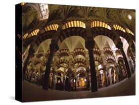Interior of the Great Mosque, Houses a Later Christian Church Inside, Andalucia-S Friberg-Stretched Canvas