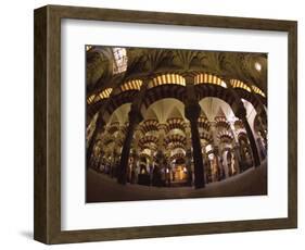 Interior of the Great Mosque, Houses a Later Christian Church Inside, Andalucia-S Friberg-Framed Photographic Print