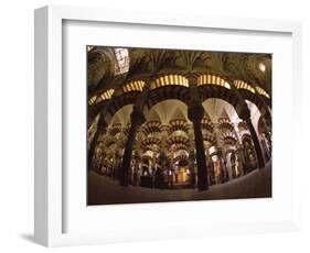 Interior of the Great Mosque, Houses a Later Christian Church Inside, Andalucia-S Friberg-Framed Photographic Print