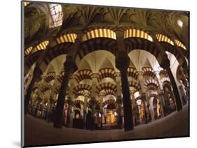 Interior of the Great Mosque, Houses a Later Christian Church Inside, Andalucia-S Friberg-Mounted Photographic Print