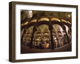 Interior of the Great Mosque, Houses a Later Christian Church Inside, Andalucia-S Friberg-Framed Photographic Print