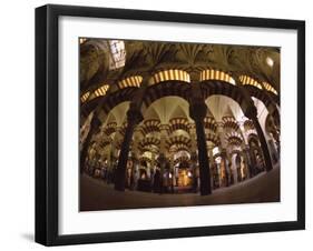 Interior of the Great Mosque, Houses a Later Christian Church Inside, Andalucia-S Friberg-Framed Photographic Print