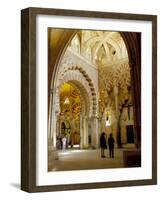 Interior of the Great Mosque (Mezquita) and Cathedral, Unesco World Heritage Site, Cordoba, Spain-James Emmerson-Framed Photographic Print