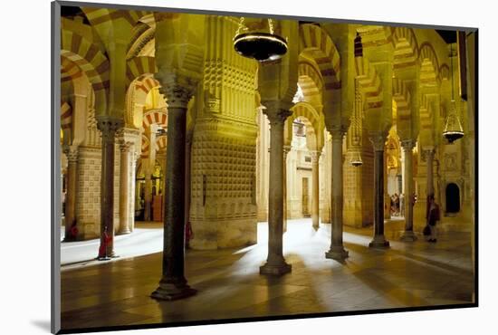 Interior of the Great Mosque (Mezquita) and Cathedral, Unesco World Heritage Site, Cordoba, Spain-James Emmerson-Mounted Photographic Print