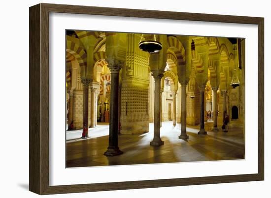 Interior of the Great Mosque (Mezquita) and Cathedral, Unesco World Heritage Site, Cordoba, Spain-James Emmerson-Framed Photographic Print