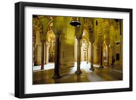 Interior of the Great Mosque (Mezquita) and Cathedral, Unesco World Heritage Site, Cordoba, Spain-James Emmerson-Framed Photographic Print