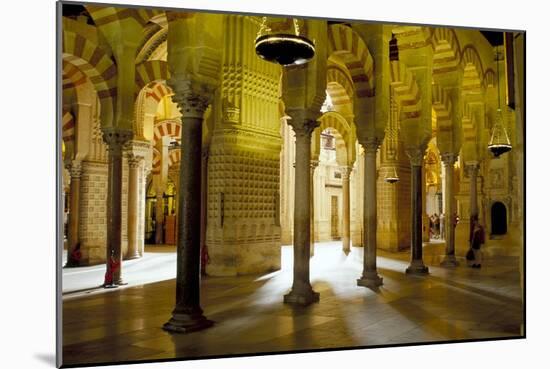 Interior of the Great Mosque (Mezquita) and Cathedral, Unesco World Heritage Site, Cordoba, Spain-James Emmerson-Mounted Photographic Print