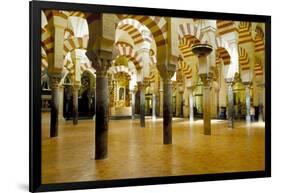 Interior of the Great Mosque (Mezquita) and Cathedral, Unesco World Heritage Site, Cordoba, Spain-James Emmerson-Framed Photographic Print