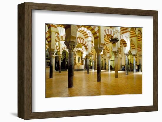 Interior of the Great Mosque (Mezquita) and Cathedral, Unesco World Heritage Site, Cordoba, Spain-James Emmerson-Framed Photographic Print