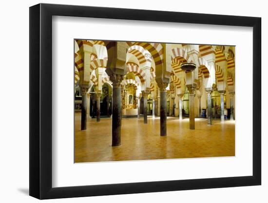 Interior of the Great Mosque (Mezquita) and Cathedral, Unesco World Heritage Site, Cordoba, Spain-James Emmerson-Framed Photographic Print